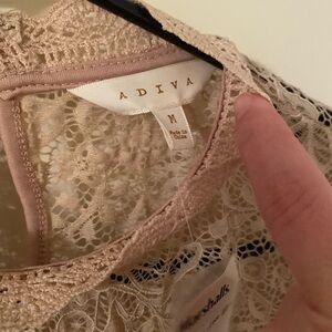 Adiva Women's Lace Sleepwear - Cream